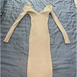 Off the shoulder sweater dress